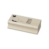 Siamese cat cartoon illustration gummistempel (Stempel)