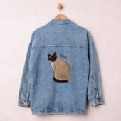 Siamese cat cartoon illustration jeansjacke (Hangar)