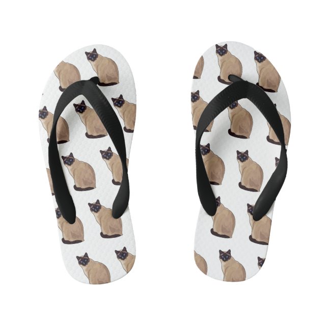 Siamese cat cartoon illustration kinderbadesandalen (Fußbett)