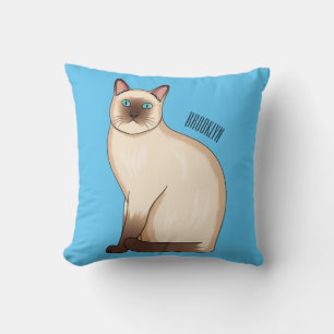 Siamese cat cartoon illustration kissen