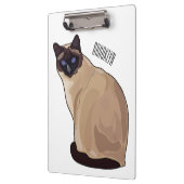 Siamese cat cartoon illustration klemmbrett (Links)