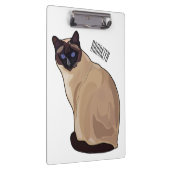 Siamese cat cartoon illustration klemmbrett (Rechts)