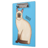 Siamese cat cartoon illustration klemmbrett (Links)