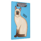 Siamese cat cartoon illustration klemmbrett (Rechts)