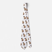 Siamese cat cartoon illustration krawatte (Vorderseite)