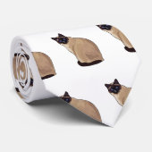 Siamese cat cartoon illustration krawatte (Gerollt)