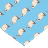 Siamese cat cartoon illustration kurzer tischläufer (Ecke)