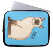 Siamese cat cartoon illustration laptopschutzhülle (Vorderseite)
