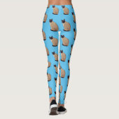 Siamese cat cartoon illustration leggings (Rückseite)
