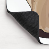 Siamese cat cartoon illustration mousepad (Ecke)