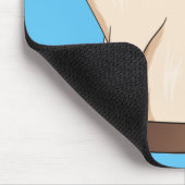 Siamese cat cartoon illustration mousepad (Ecke)