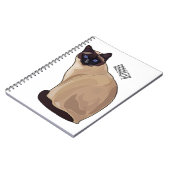 Siamese cat cartoon illustration notizblock (Linke Seite)