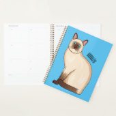 Siamese cat cartoon illustration planer (Anzeige)