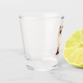 Siamese cat cartoon illustration schnapsglas (Links)