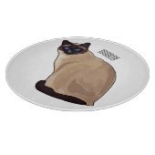Siamese cat cartoon illustration schneidebrett (Ecke)