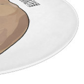 Siamese cat cartoon illustration schneidebrett (Ecke)