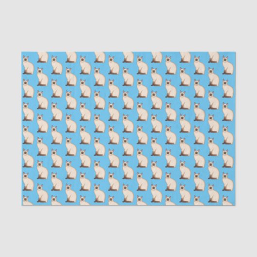 Siamese cat cartoon illustration seidenpapier (Vorderseite)
