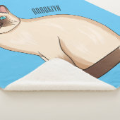 Siamese cat cartoon illustration sherpadecke (3/4)