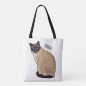 Siamese cat cartoon illustration tasche (Rückseite)