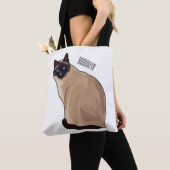 Siamese cat cartoon illustration tasche (Von Nahem)