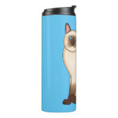 Siamese cat cartoon illustration thermosbecher (Nach links gedreht)