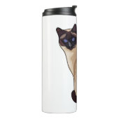 Siamese cat cartoon illustration thermosbecher (Nach links gedreht)