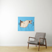 Siamese cat cartoon illustration wandteppich (Beispiel (Horizontal))