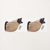 Siamese cat cartoon illustration yogamatte (Rückseite (Horizontal))