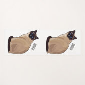 Siamese cat cartoon illustration yogamatte (Vorderseite (Horizontal))