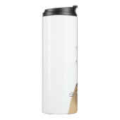 Siamese Cat Cartoon Thermosbecher (Nach links gedreht)