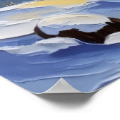 Siamese Cat Christmas Boat Holiday Poster (Ecke)