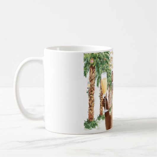 Siamese Cat Christmas California themed Kaffeetasse (Links)