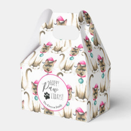 Siamese Cat Christmas Favor Box Geschenkschachtel
