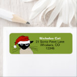 Siamese Cat Christmas Funny Santa Rücksendeadresse<br><div class="desc">Mit diesen lustigen Rücksendeadressen-Aufklebern,  die eine siamesische Katze in einer Weihnachtsmannmütze zeigen,  können Sie an Weihnachten jedem auf Ihrer Liste lächeln. Anpassen Sie einfach mit Ihrem eigenen Text. Dieses niedliche Design ist auch auf den Ferienkarten,  Wohngestaltung und mehr Spaß für Kitesurfer zu finden.</div>