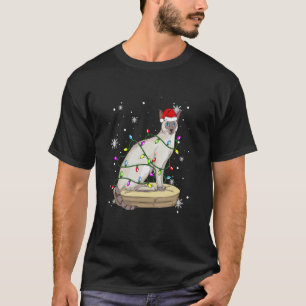 Siamese Cat Christmas Lights Christmas T-Shirt