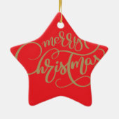 Siamese Cat Christmas Thema Keramik Ornament (Hinten)