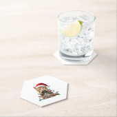 Siamese Cat Christmas V-Neck (1) Untersetzer (Vor Ort)