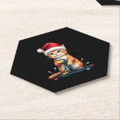 Siamese Cat Christmas V-Neck (1) Untersetzer (angewinkelt)