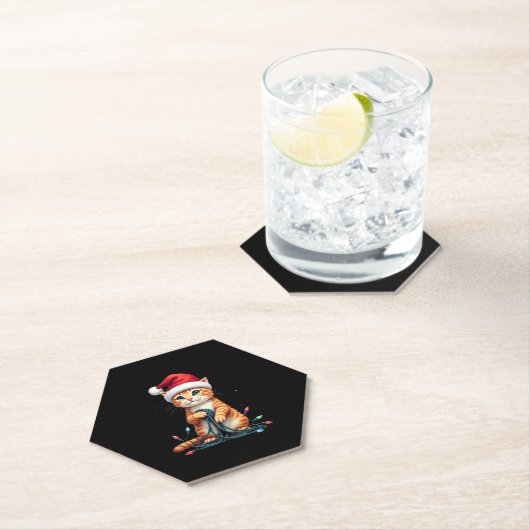 Siamese Cat Christmas V-Neck (1) Untersetzer (Vor Ort)