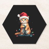 Siamese Cat Christmas V-Neck (1) Untersetzer (Vorderseite)