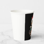 Siamese Cat Christmas V-Neck (2) Pappbecher (Rechts)