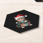 Siamese Cat Christmas V-Neck (2) Untersetzer (angewinkelt)