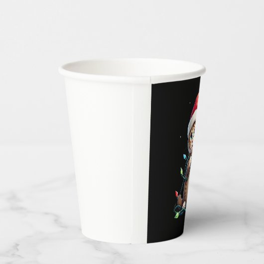 Siamese Cat Christmas V-Neck (3) Pappbecher (Rechts)