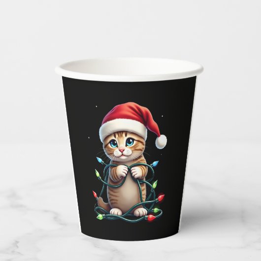 Siamese Cat Christmas V-Neck (3) Pappbecher (Vorderseite)