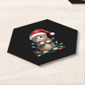 Siamese Cat Christmas V-Neck (3) Untersetzer (angewinkelt)