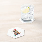 Siamese Cat Christmas V-Neck (3) Untersetzer (Vor Ort)