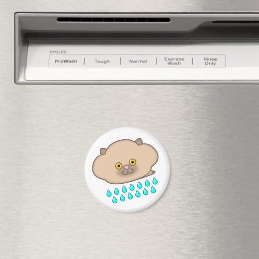 Siamese Cat Cloud - Regen - Magnet (In Situ (Geschirrspüler))
