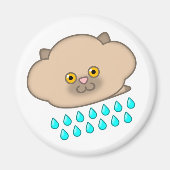 Siamese Cat Cloud - Regen - Magnet (Vorne)