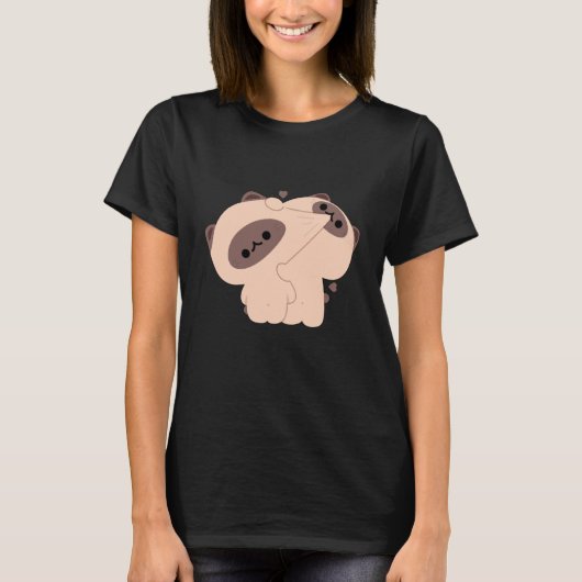 Siamese Cat Couple T-Shirt (Vorderseite)