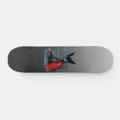 Siamese Cat Cyberpunk Ninja Skateboard (Horizontal)